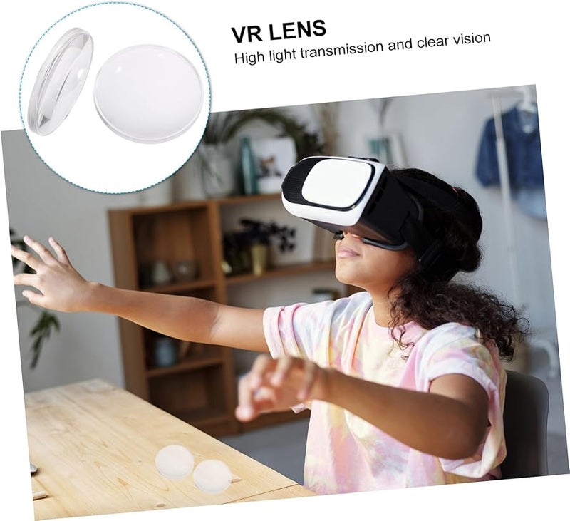 Healifty 10 Pack VR Headset Replacement Lenses Acrylic Optical Accessories for Virtual Reality Glasses - Image 2